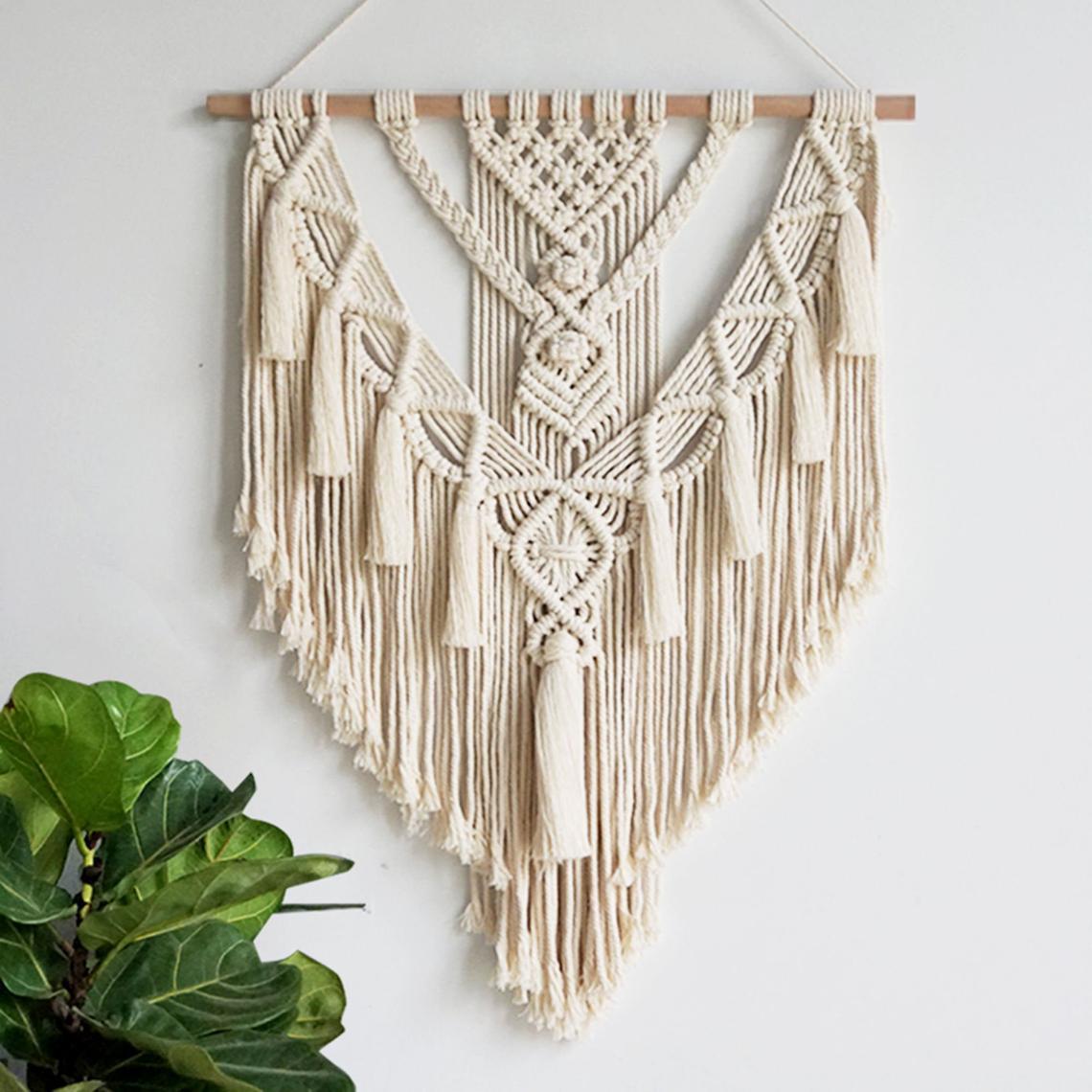 Handmade Macrame Wall Hanging Boho Woven Tapestry Bohemian Crafts Room Decoration Gorgeous Tapestry For Home Decor