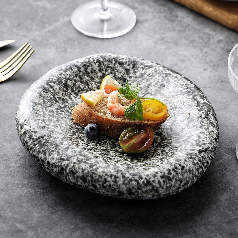 Irregular Ceramic Plate Japanese Creative Dinner Plate