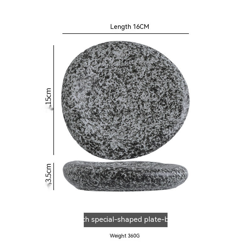 Irregular Ceramic Plate Japanese Creative Dinner Plate