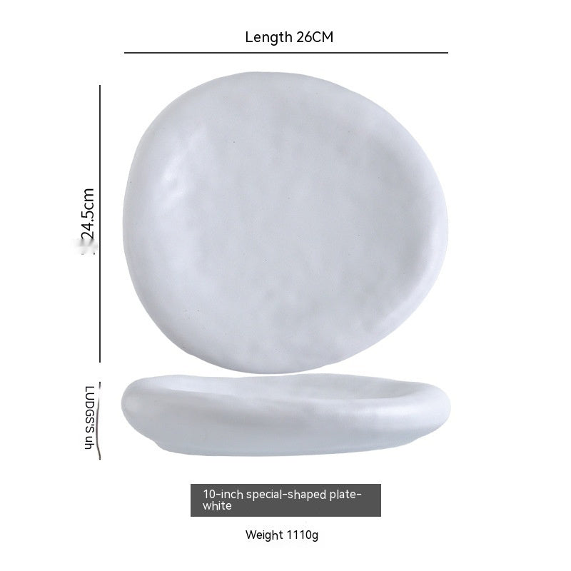 Irregular Ceramic Plate Japanese Creative Dinner Plate
