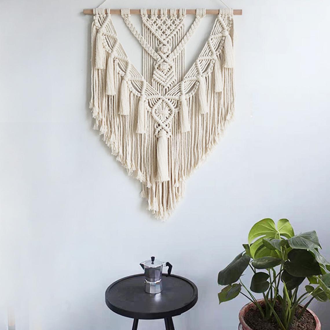 Handmade Macrame Wall Hanging Boho Woven Tapestry Bohemian Crafts Room Decoration Gorgeous Tapestry For Home Decor