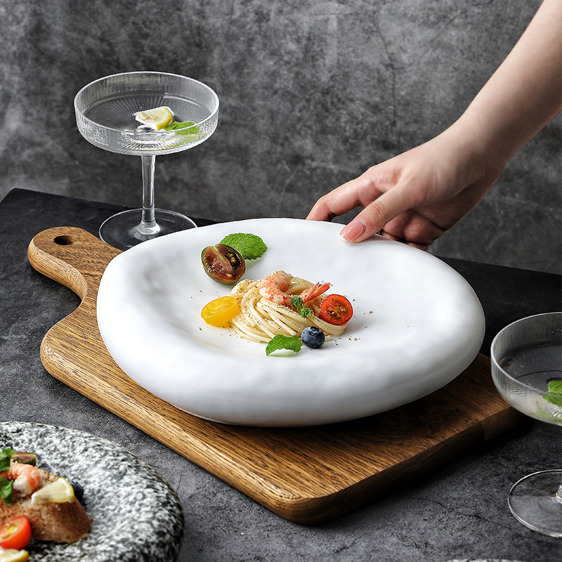 Irregular Ceramic Plate Japanese Creative Dinner Plate
